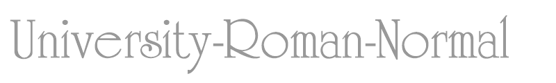 University-Roman-Normal