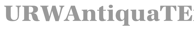 URWAntiquaTExtBol