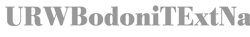 URWBodoniTExtNar