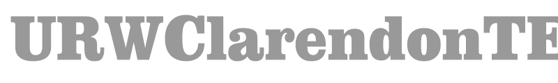 URWClarendonTExtBolExtNar