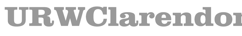 URWClarendonTExtBolExtWid