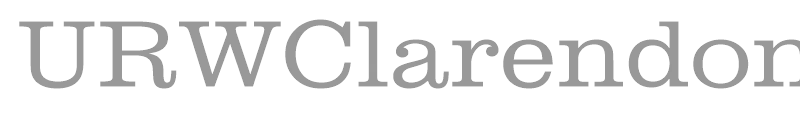 URWClarendonTLigExtWid