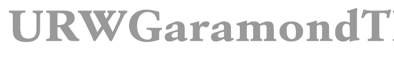 URWGaramondTExtBolExtWid