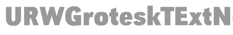 URWGroteskTExtNar