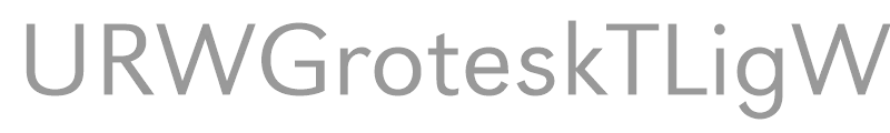 URWGroteskTLigWid