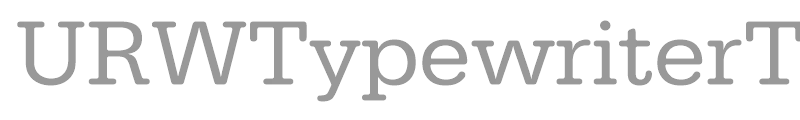 URWTypewriterT