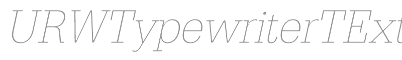 URWTypewriterTExtLigExtNar