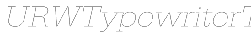 URWTypewriterTExtLigExtWid