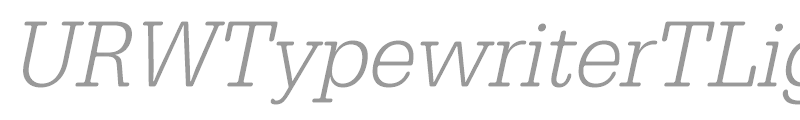 URWTypewriterTLigExtNar