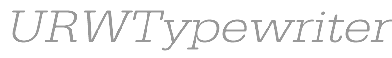 URWTypewriterTLigExtWid
