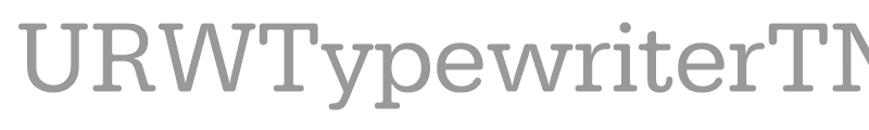 URWTypewriterTNar
