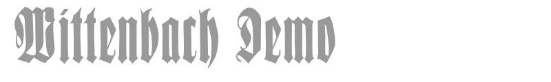 Wittenbach Demo