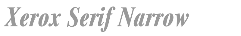 Xerox Serif Narrow