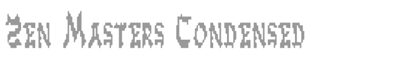 Zen Masters Condensed