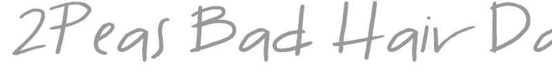 2Peas Bad Hair Day