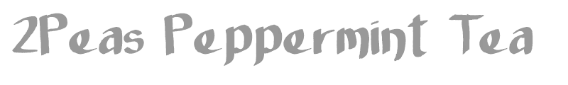 2Peas Peppermint Tea