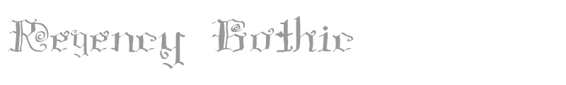 Regency Gothic