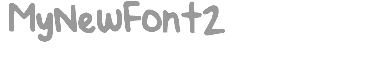 MyNewFont2