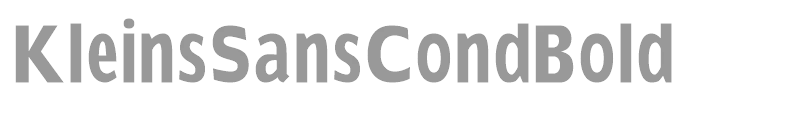 KleinsSansCondBold