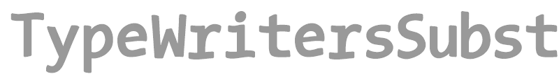 TypeWritersSubstitute
