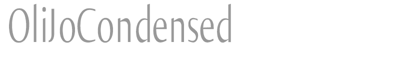 OliJoCondensed