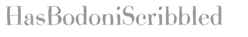 HasBodoniScribbled