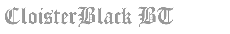 CloisterBlack BT