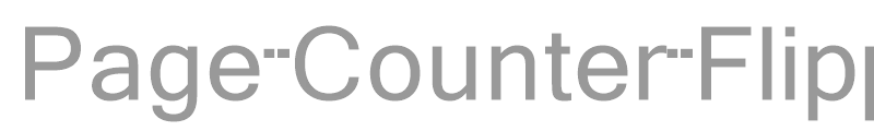 Page Counter Flipper