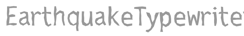 EarthquakeTypewriter