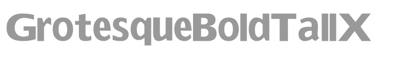 GrotesqueBoldTallX