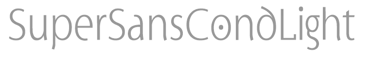 SuperSansCondLight