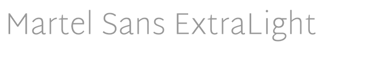 Martel Sans SemiBold