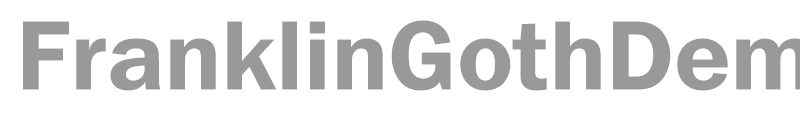 FranklinGothDemiCTT