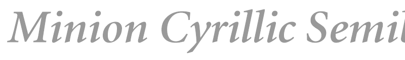 Minion Cyrillic Semibold