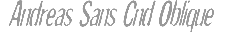 Andreas Sans Cnd Oblique