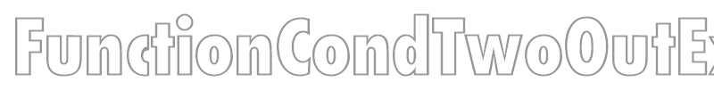 FunctionCondTwoOutExtrabold DB
