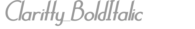 Claritty_BoldItalic