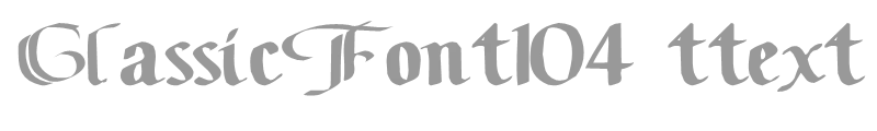 ClassicFont104