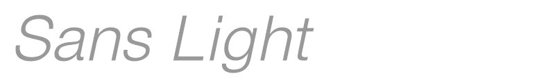 Sans Light