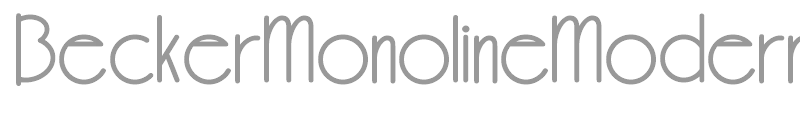 BeckerMonolineModernNF