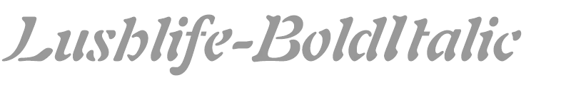 Lushlife-BoldItalic
