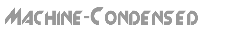 Machine-Condensed