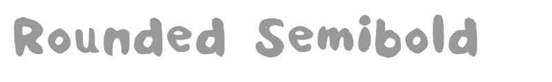 Rounded Semibold