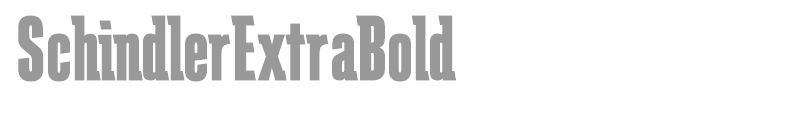 SchindlerExtraBold