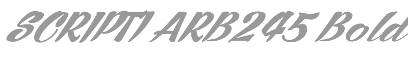 SCRIPT1 ARB245 Bold Spenceria