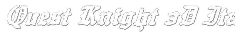 Quest Knight 3D Italic