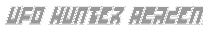 UFO Hunter Academy Italic