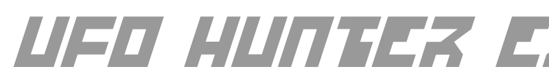 UFO Hunter Expanded Italic