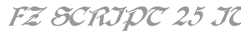FZ SCRIPT 25 ITALIC