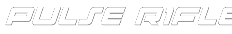 Pulse Rifle 3D Italic